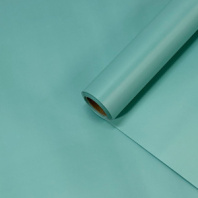 Пленка матовая Корея однотонная двухсторонняя фисташковый 48см*13м±5%  50мкр