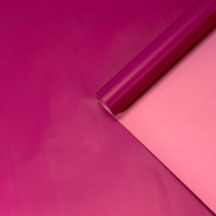 Пленка матовая двухсторонняя яркая малина/розовый коралл 58см*10м±5% 65мкм