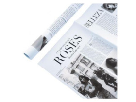 Матовая Плёнка "Roses" 57*57см 20 листов голубовато-серый