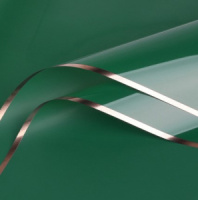 Пленка матовая "С золотой Каймой" 57см*56см изумрудный 20 листов