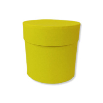 Коробка круглая 13,5*13,5 .желтый