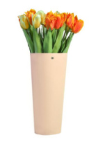 Конус под цветы 10*14*30 .кофе с молоком