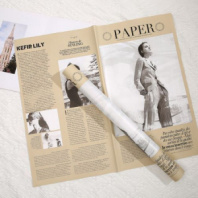 Пленка газета "Paper" 58x50 см Бежевая 117  20 листов