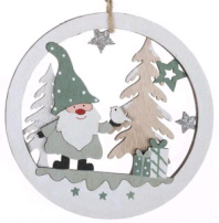 Декоративная подвеска 12х12х0,7 см белый Декоративная подвеска 12х12х0,7 см белый