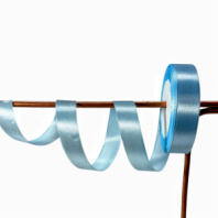 Лента атласная,20mmx25yards, цв. голубой (020) Лента атласная,20mmx25yards, цв. голубой (020)