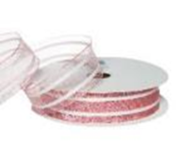 Лента органза "Полосы", 2,5cmx20yards, цв.лиловый Лента органза "Полосы", 2,5cmx20yards, цв.лиловый