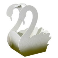 Кашпо декоративное "Лебедь большой" бело-золотой 250/200/128 см Кашпо декоративное "Лебедь большой" бело-золотой 250/200/128 см