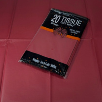 Тишью Бумага, 20  листов в упаковке, 30 грамм, 50cmx66cm, цв. винный