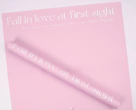 Пленка "FALL IN LOVE", 65 мкр, 57 см х 10 м, королевский розовый