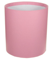 Коробка круглая без крышек 16*16 розовый