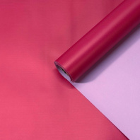 Пленка матовая двухсторонняя розовый/красный коралл 58см*10м±5% 65мкм