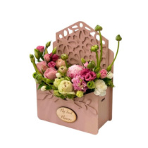 Декоративный конверт (24*16*8 см) пыльная роза