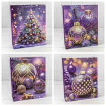 Пакет подарочный "Новый год" (микс 426) 26*32*10 210г 1/20 1/240