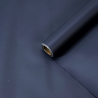 Пленка матовая Корея однотонная двухсторонняя мокрый асфальт 48см*10м±5%  50мкр