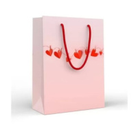 Пакет подарочный "Сердца на веревочке" Пакет подарочный "Сердца на веревочке"