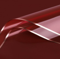 Пленка матовая "С золотой Каймой" 57см*56см винный 20 листов