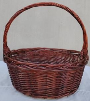 Корзина плетеная (ива): 34*34*14, 1 шт., коричневый