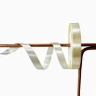 Лента атласная,10mmx25yards, цв. кремовый Лента атласная,10mmx25yards, цв. кремовый