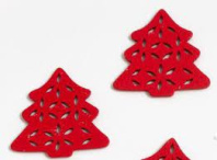 Фигурки из фанеры 35*35мм "Елочка красная №1" (30шт) SF-2902 Фигурки из фанеры 35*35мм "Елочка красная №1" (30шт) SF-2902