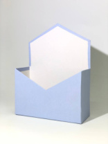 Конверт 180*240*70 из картона под композицию светло сиреневый