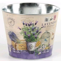 Декоративное кашпо "Прованс" D17.5XH14CM/B13, металл Декоративное кашпо "Прованс" D17.5XH14CM/B13, металл