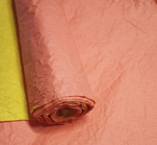 Бумага Эколюкс двухцветная оранжевый/желтый пастель 70см * 5 ярдов ± 5%