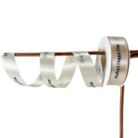 Лента атласная двухсторонняя "Happy Day" 2,5см 20ярд кремовый Лента атласная двухсторонняя "Happy Day" 2,5см 20ярд кремовый