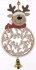 Декоративная подвеска Олень с колокольчиком 14х9х0,5 см 