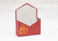 Конверт 180*240*70 с золот. тиснением "Ты в моем сердце" бордо