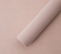 Водостойкий упаковочный материал "Бархат", 53 см*6 ярдов, 75 г/м², пудровый