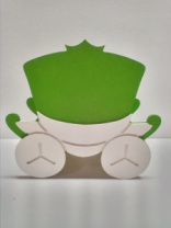 Кашпо Карета (170*90*165) салатовый Акция