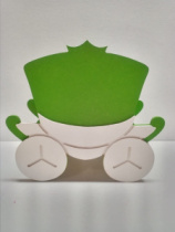 Кашпо Карета (170*90*165) салатовый Акция