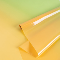 Пленка матовая/глянцевая "Gradient Flow" 58см*10м Зеленая/Манго-05  т.м.30