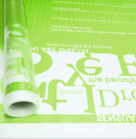 Пленка матовая с рисунком 50 мкр "Fashion" салатовая 60см*10 ярд ± 5%