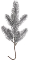 Ветка декоративная с глиттером, 37 см, св. серебро Ветка декоративная с глиттером, 37 см, св. серебро