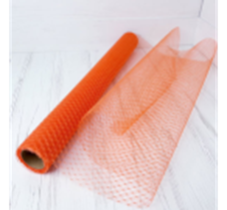 Сетка "Тюль Мошка" 50см*5Y оранжевый