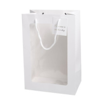 Пакет для цветов "Окно" 35*25*15см (Белый)