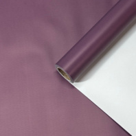 Пленка матовая двухсторонняя белый \ баклажан 58см*10м±5% 50мкр