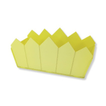 Декоративное кашпо "Забор" сливочно-желтый прямоугольный (175*247*143)