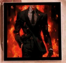 Карточка "Мужчина в костюме" K380