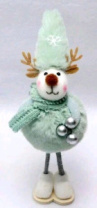 Новогоднее декоративное изделие Олень 18 см св.зеленый Новогоднее декоративное изделие Олень 18 см св.зеленый