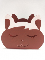 Кашпо Котик Мур (120*80*85) красный Акция