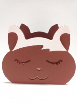 Кашпо Котик Мур (120*80*85) красный Акция