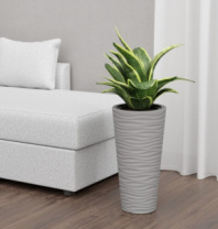 Кашпо "Оазис" 25л (со вставкой 5л)(серый) М8076 Кашпо "Оазис" 25л (со вставкой 5л)(серый) М8076