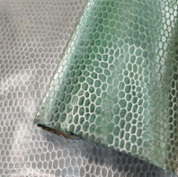 Пленка блестящая "Чешуя змеи" 50см 5м, тиффани