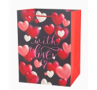 Пакет подарочный "С любовью" 2, с глиттером, 32*26*12см Пакет подарочный "С любовью" 2, с глиттером, 32*26*12см