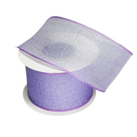 Лента органза  "Флер" 3,8см х10ярд сиреневый