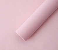 Водостойкий упаковочный материал "Бархат", 53 см*6 ярдов, 75 г/м², св-розовый