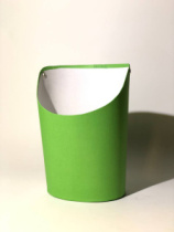 Ваза Овал 14*17*22 .салатовая