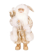 Новый Год Дед Мороз MAXITOYS, в Золотой Шубке с Подарками, 30 см